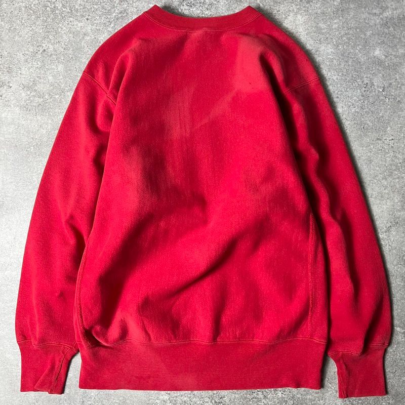 90s USA製 トリコタグ Champion カレッジ プリント リバースウィーブ