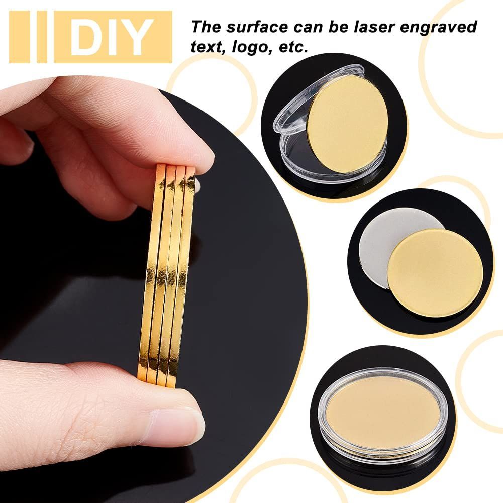 新着商品】PH PandaHall 12枚 ブランクチャレンジコイン 40mm 金属製スタンピングブランク 鉄製ブランクコイン レーザー刻印可能  ラウンドディスク 手作りの誕生日プレゼント/旅行中のクラフト/コレクション/ジュエリー制作用 ゴールデン/プラチ - メルカリ