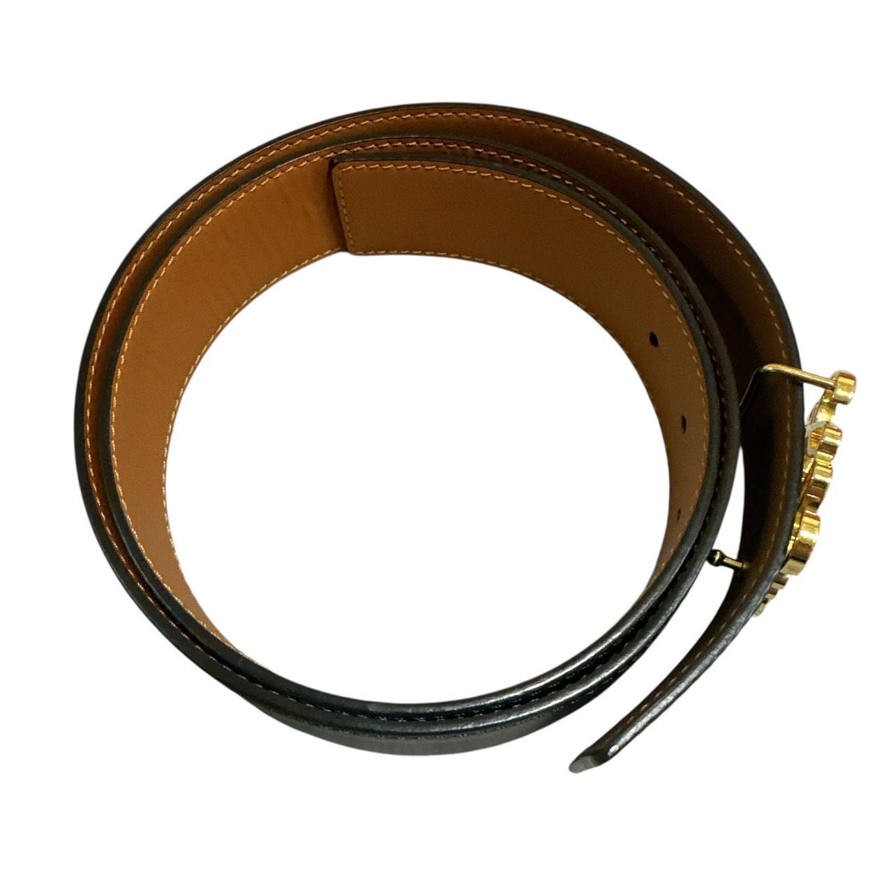 2774 LOEWE アナグラム リバーシブルベルト 美品 95/38 BK/BR - メルカリ