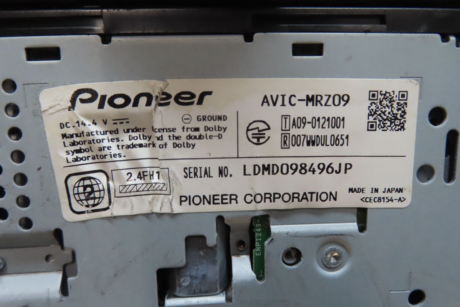 F2143|カロッツェリア AVIC-MRZ09