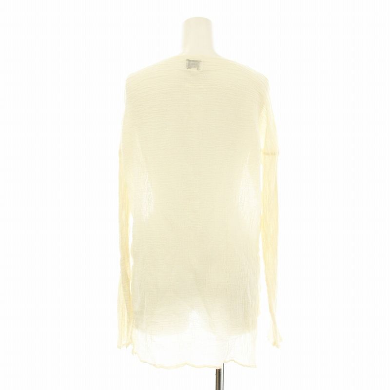 プラージュ 22SS LES ATELIERS FRANCAIS DE CONFECTION 別注 HENLY NECK L/SL シャツ ブラウス ヘンリーネック 長袖 シアー TU 追加》【LES ATELIERS FRANCAIS DE CONFECTION】別注 HENLY NECK