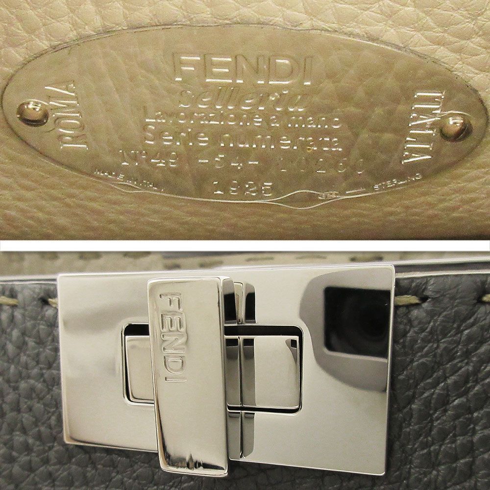 中古 美品】フェンディ ハンドバッグ PEEKABOO ピーカブー アイ