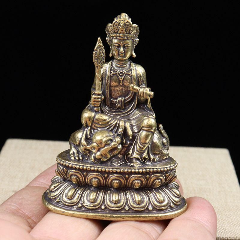銅細工 文殊菩薩 装飾品 工芸品 美術品 置物 - メルカリ