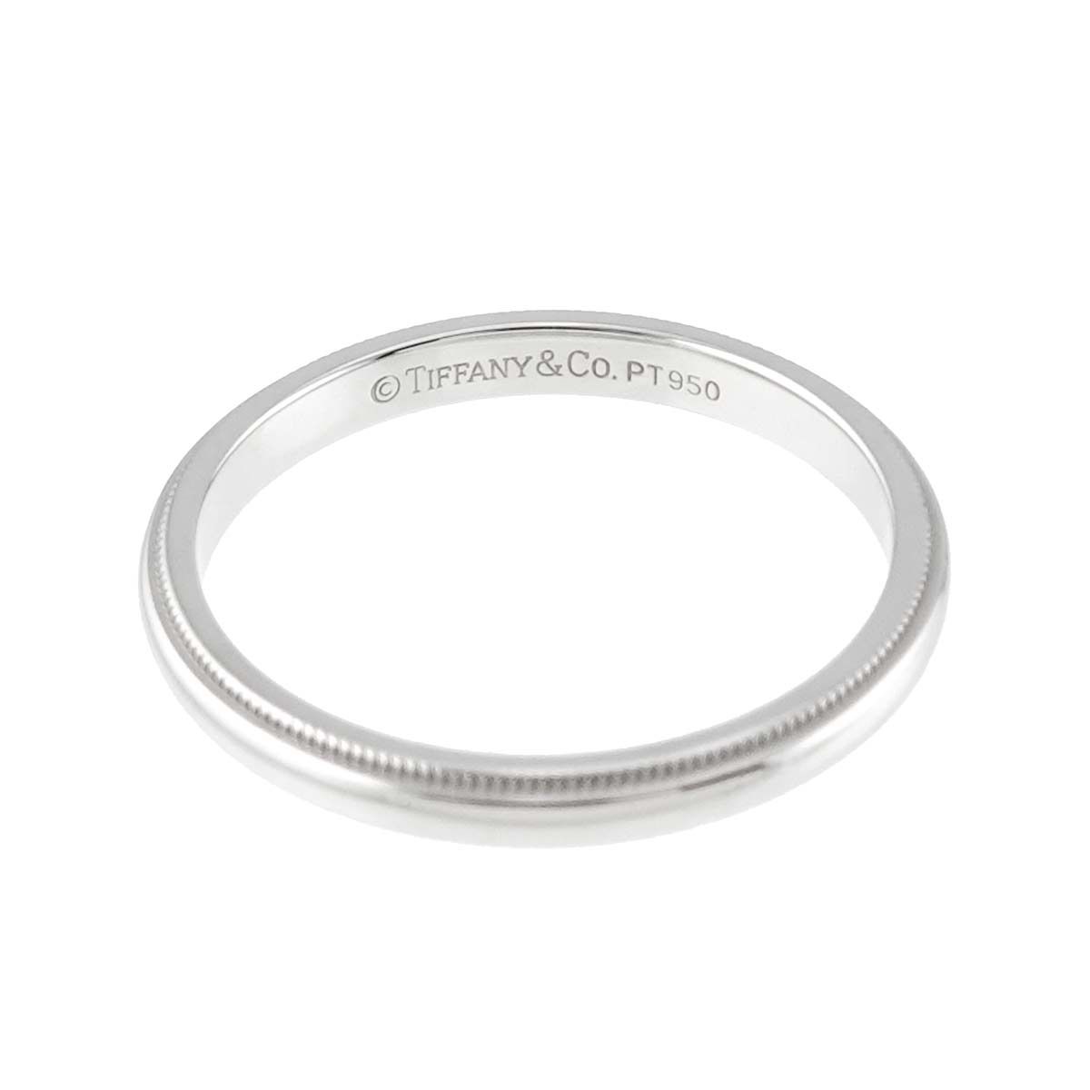 ティファニー TIFFANY&Co. ミルグレイン バンド 23号 リング 幅