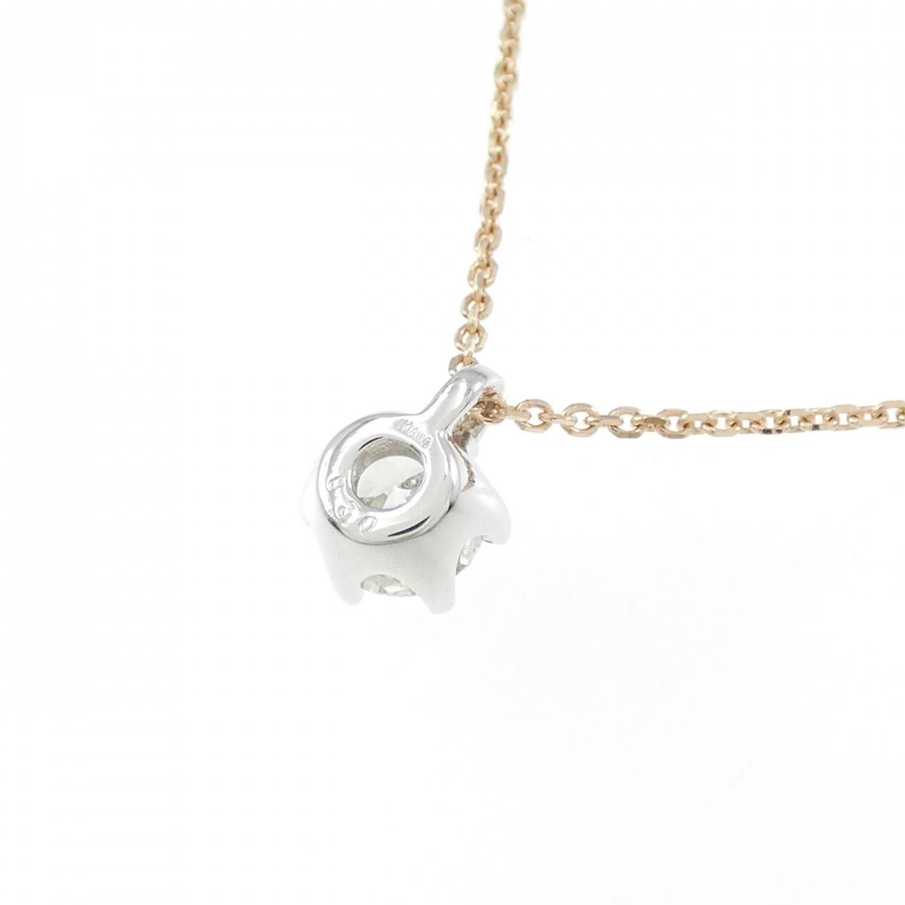 Pt900 PT ソリティア ダイヤモンド ネックレス 0.20CT 0.20 ct 