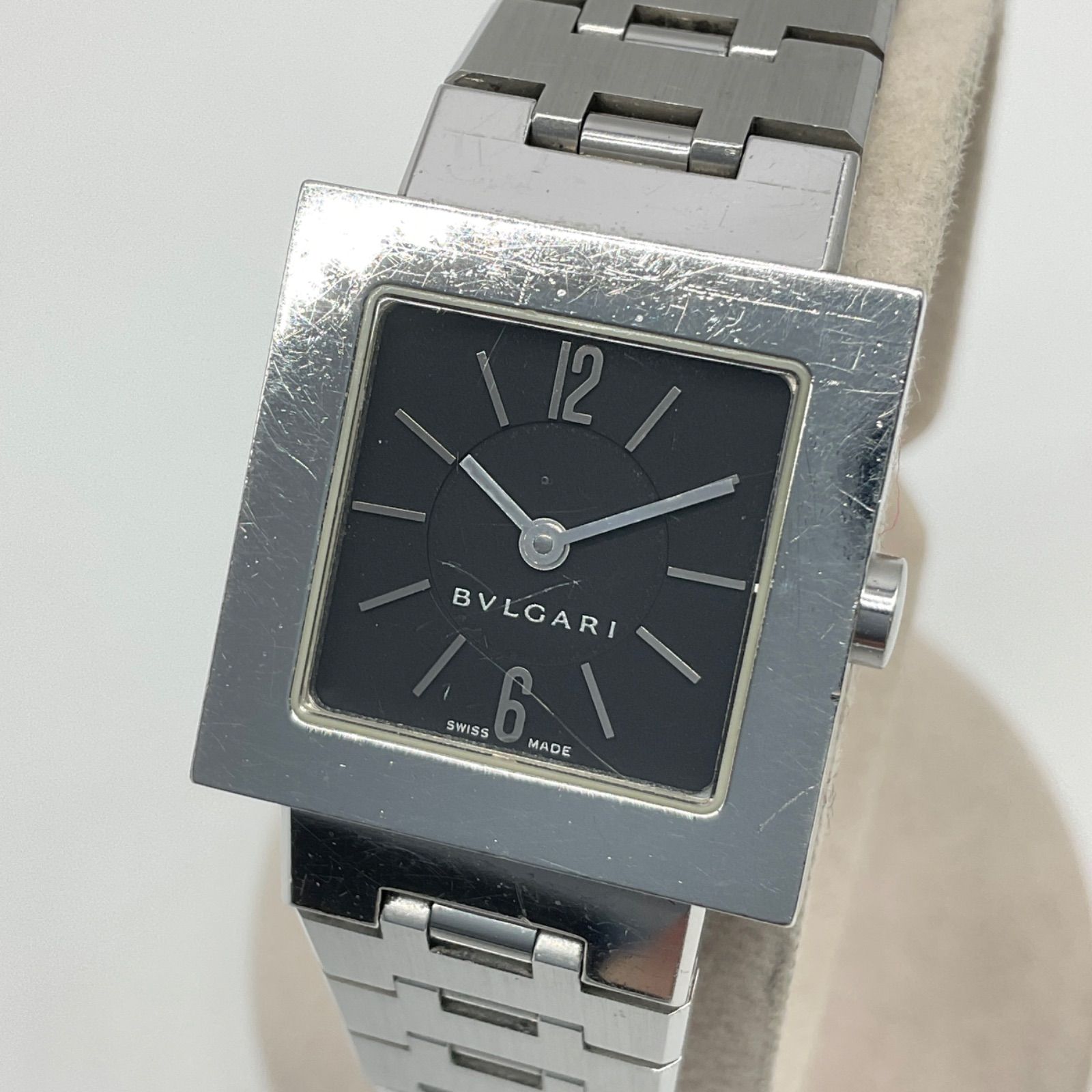 BVLGARI グレー 腕時計(クォーツ) BVLGARI ブルガリ クアドラード