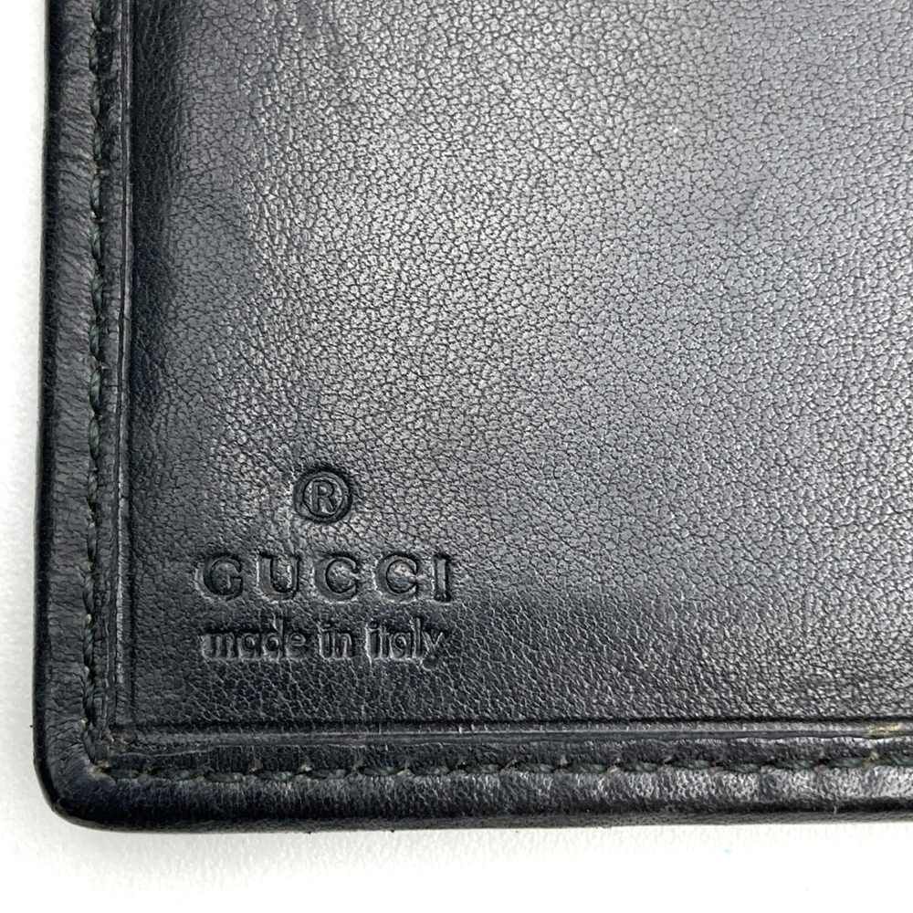 極美品✨GUCCI グッチ 手帳カバー ブラック キャンバス レザー GUCCI レザー 手帳カバー 手帳ケース Gロゴ ブラック グレー