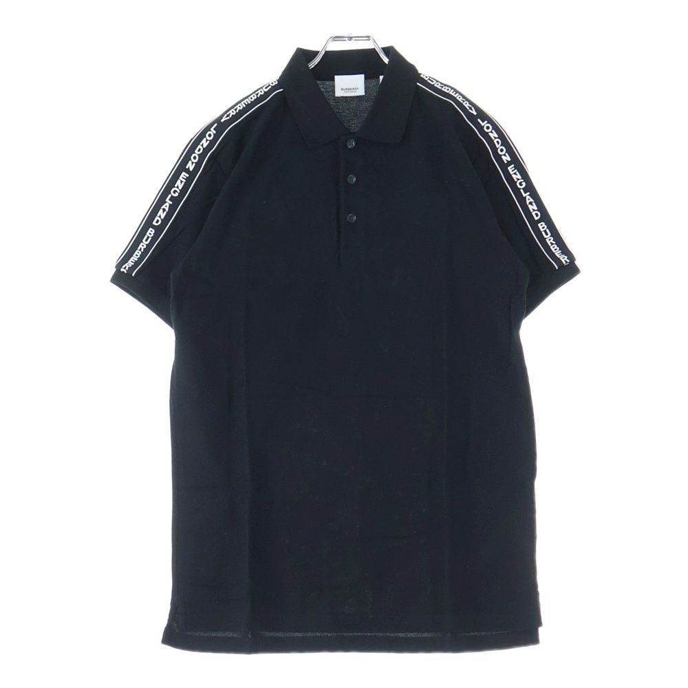 BURBERRY バーバリー ロゴテープ 半袖ポロシャツ ブラック 8026226