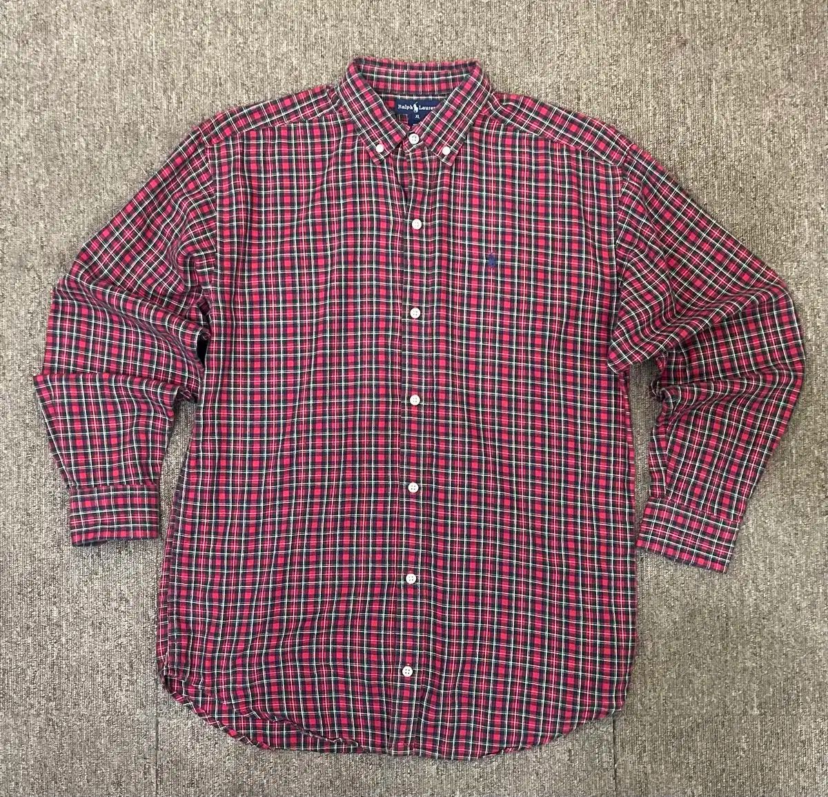 XL Polo ポロ Ralph Lauren ラルフローレン チェック柄シャツ