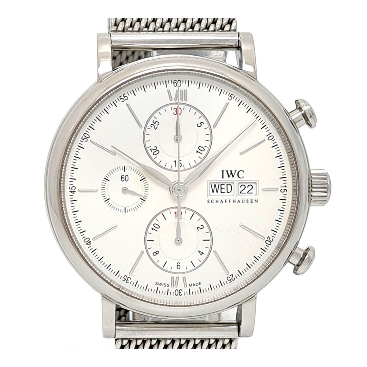 IWC ポートフィノ クロノグラフ デイデイト IW391009 自動巻き ステンレススティール メンズ IWC【中古】 【時計】