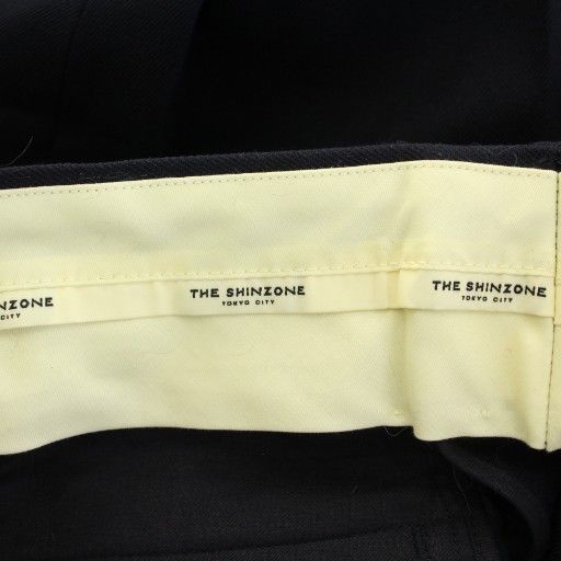 シンゾーン Shinzone CHRYSLER PANTS クライスラーパンツ TYPE-2 テーパード スラックス タック ジップフライ ウール 32 紺 ネイビー 24AMSPA11 BB DECORATOM_COM_BR