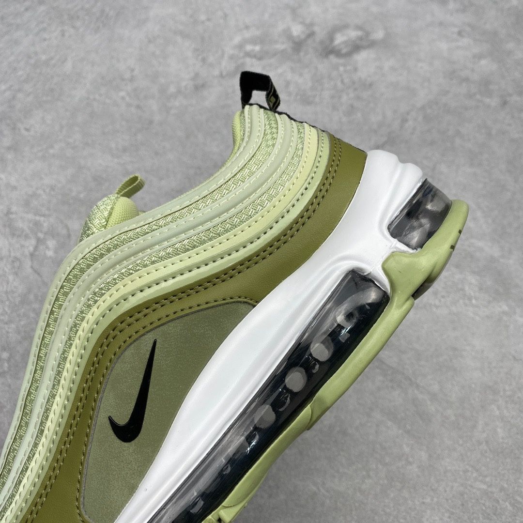 Nike Air Max 97 グレーグリーンフルパームエアクッションレトロ弾丸ランニングシューズ - メルカリ