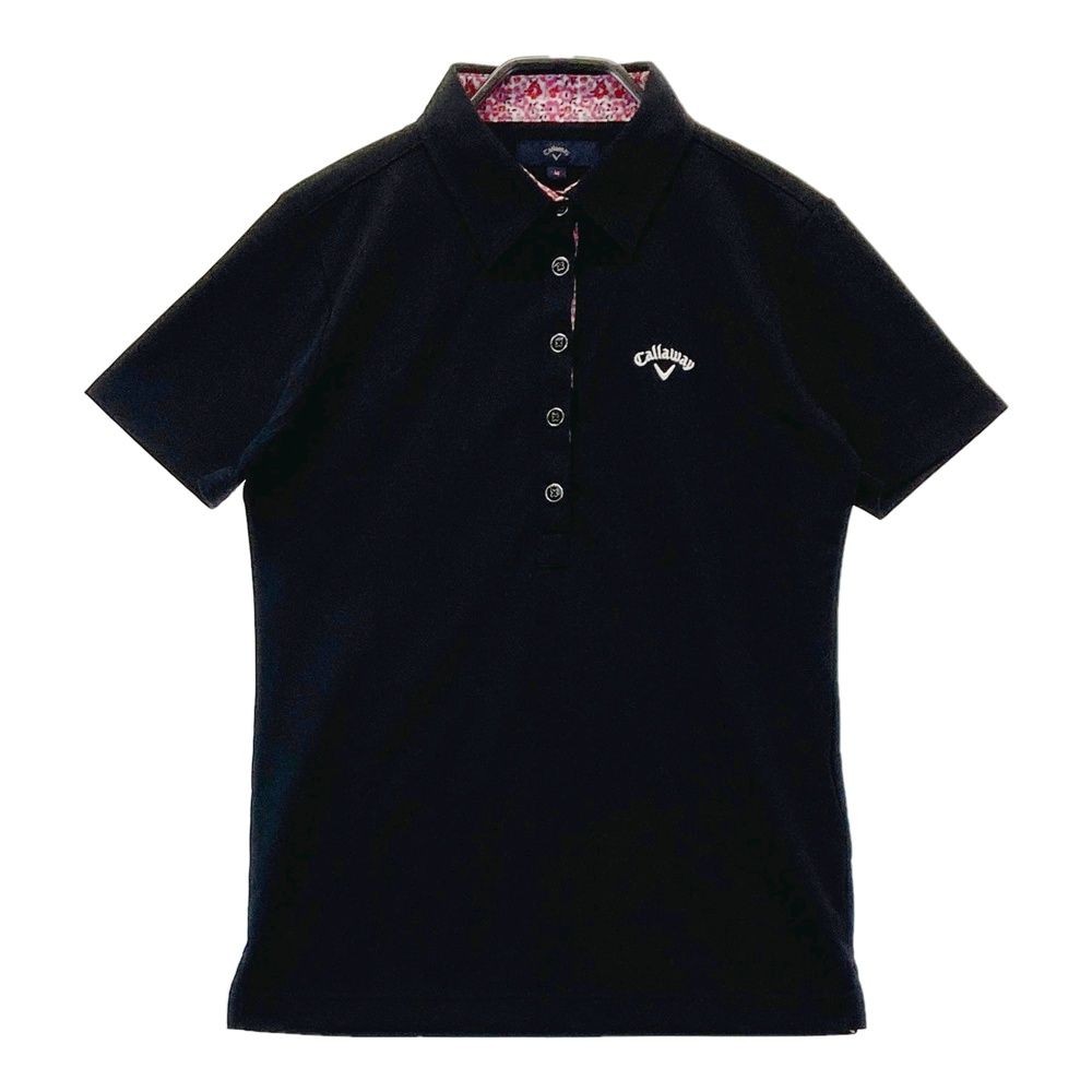 サイズ：M CALLAWAY キャロウェイ 半袖ポロシャツ ブラック系