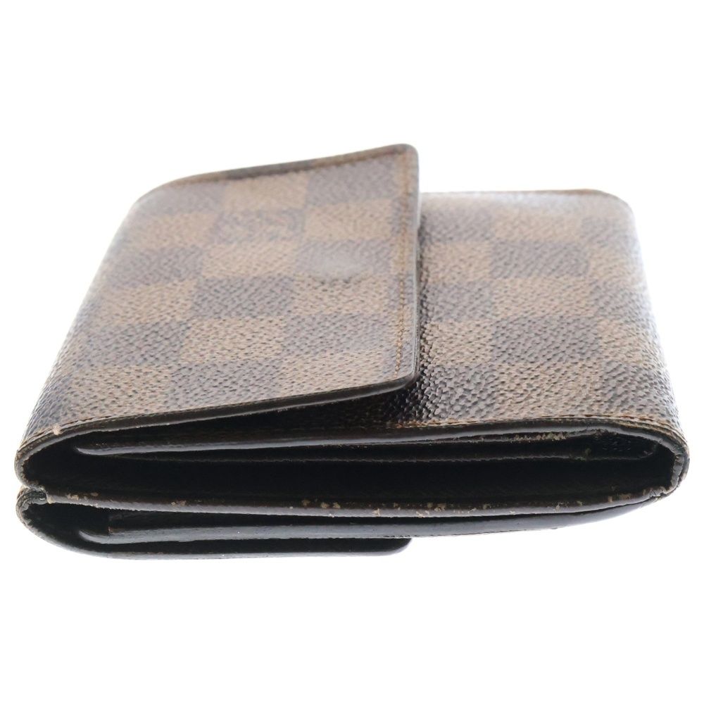 ルイヴィトン ポルトフォイユ・エリーズ エベヌ ダミエキャンバス コンパクト財布 LOUIS VUITTON (ルイヴィトン) ポルトフォイユ エリーズ