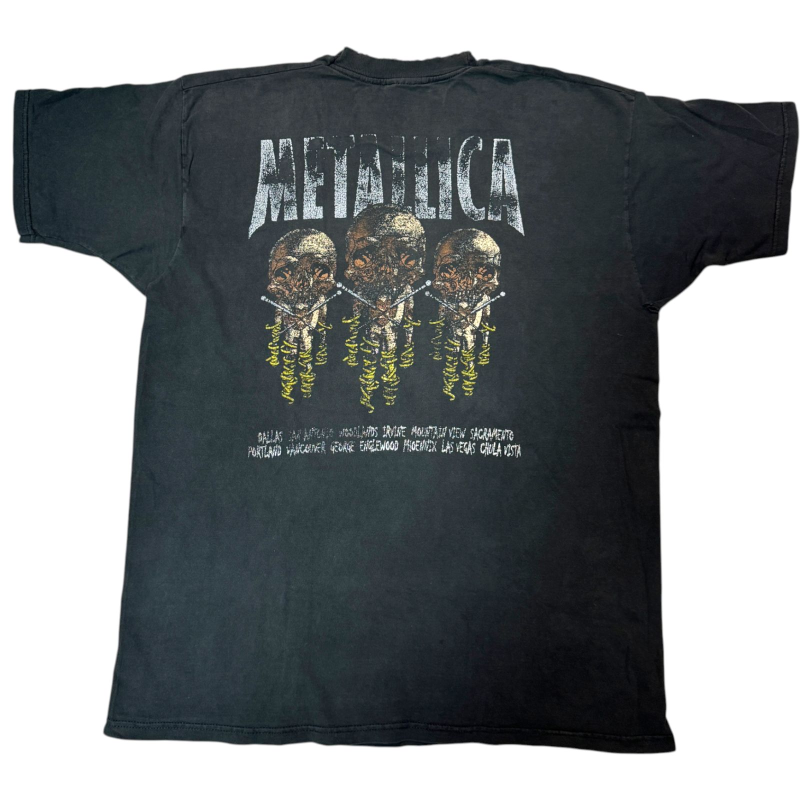 90s Metallica Reload Tour 1998 ロゴ プリント Tシャツ XL