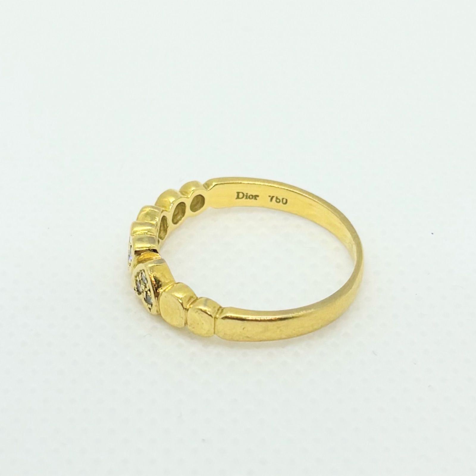 Dior ディオール 750 ハート ダイヤモンドリング 指輪 約10号 Dior ディオール 750 ハート ダイヤモンドリング 指輪 約10号