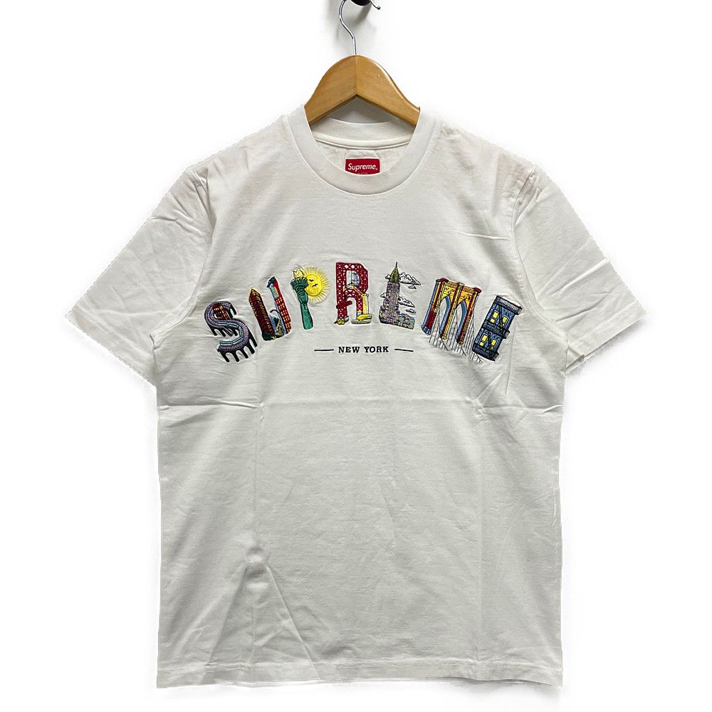 送料込 supreme city arc tee 白 L-