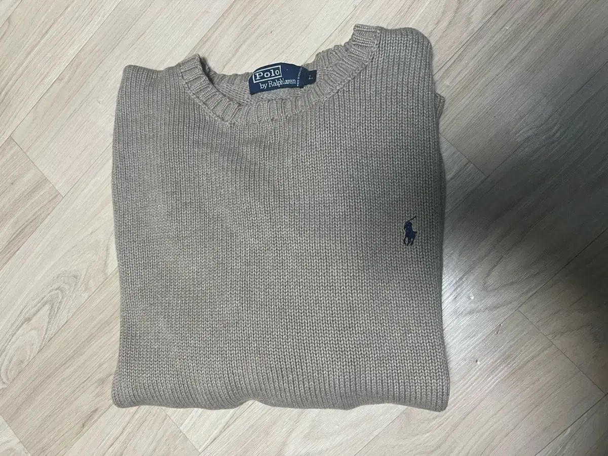 【雷市場（ポンジャン）商品韓国直送】 ポロ Ralph Lauren(ラルフローレン) ベージュ ニット セーター L