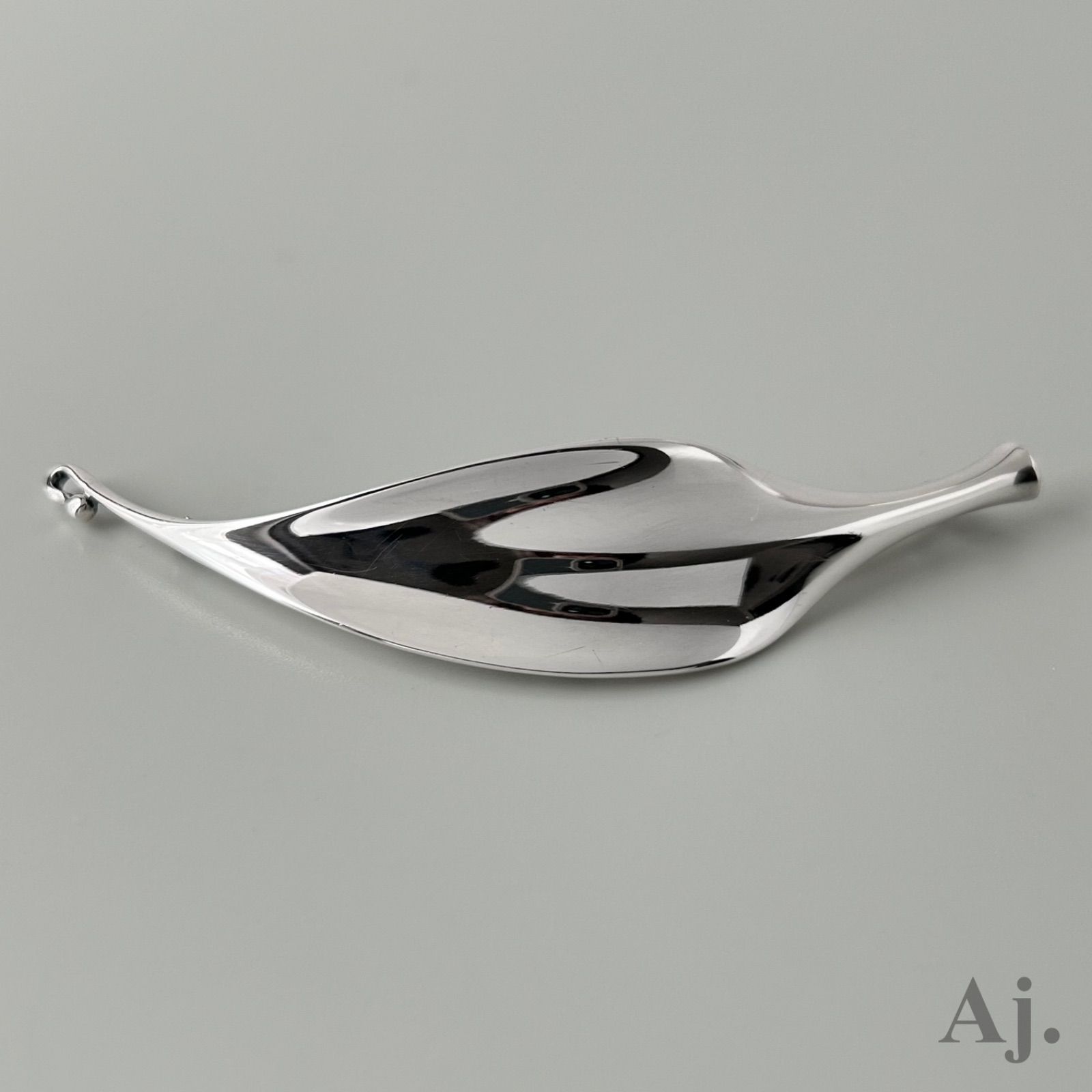 ジョージジェンセン 391 リーフ ブローチ TORUN トールン 1 美品 GEORG JENSEN ジョージジェンセン #377 925S TORUN