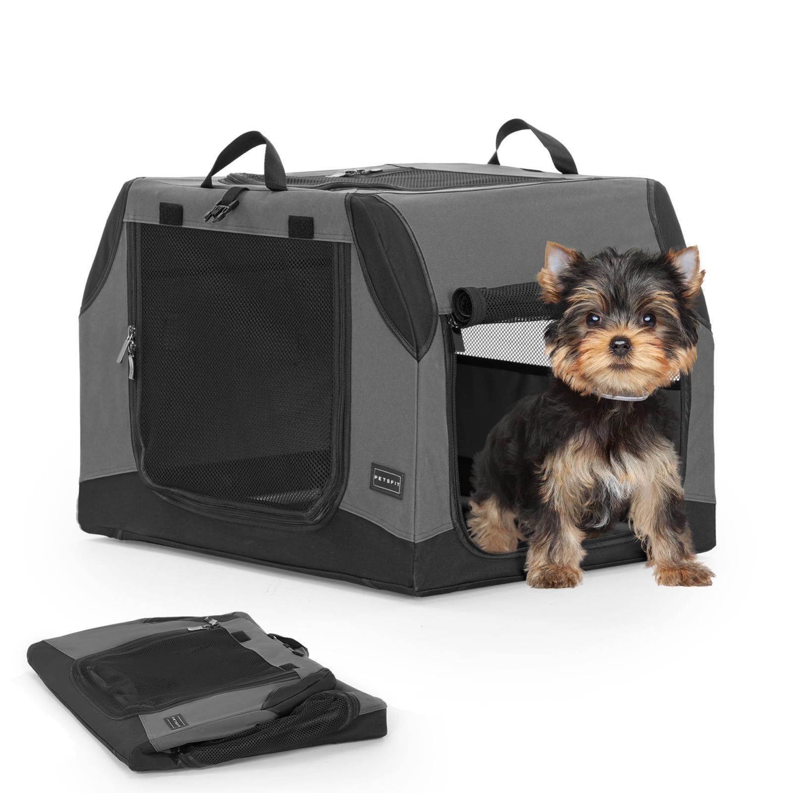 Petsfit ソフトクレート ペットケージ 【斜面の設計、車に大活躍