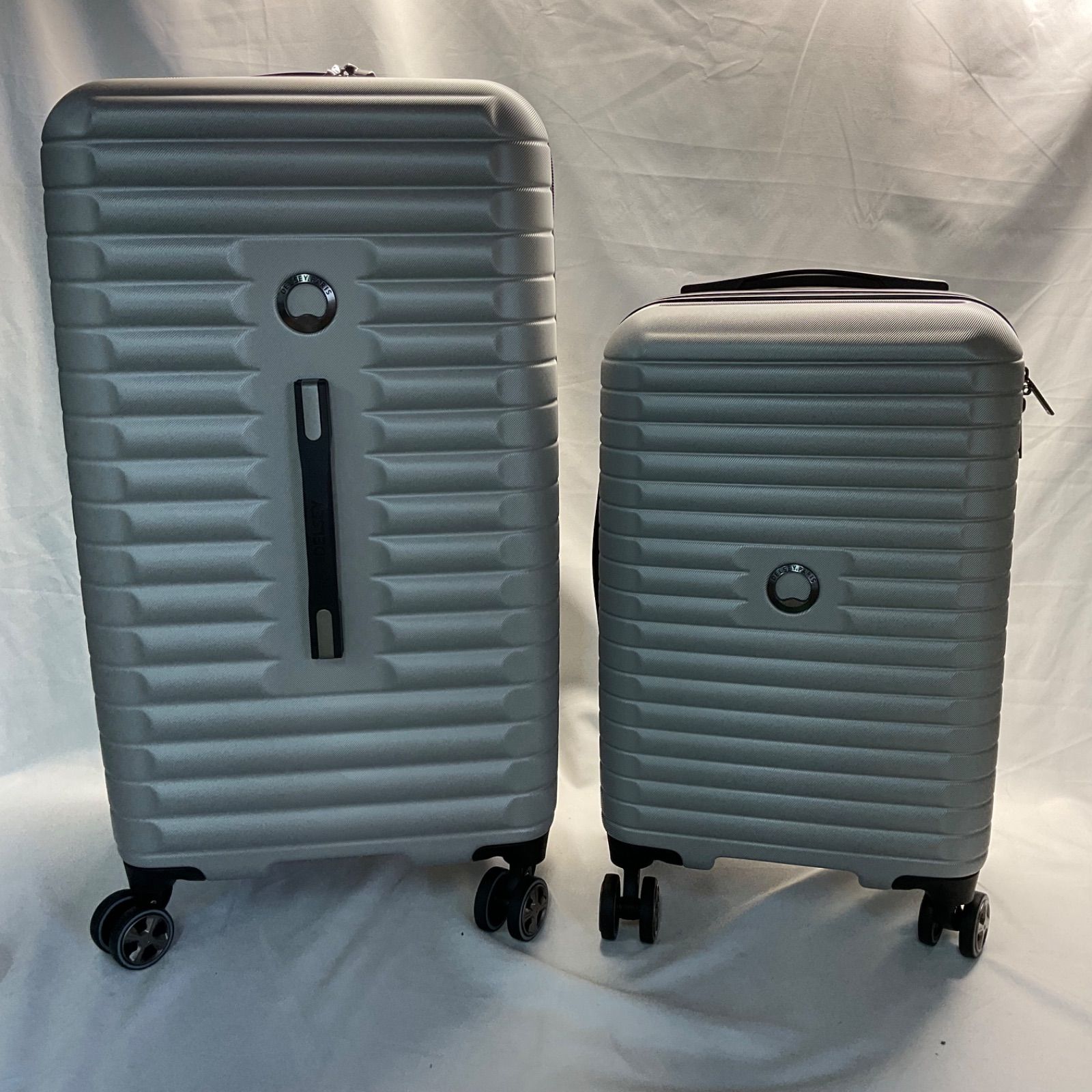 新品未使用】DELSEY PARIS スーツケース 2個セット シルバー 