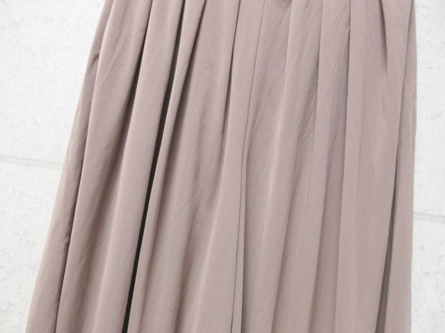 UNIQLO ユニクロ クレープジャージースカートパンツ 無地 ブラウン系 M