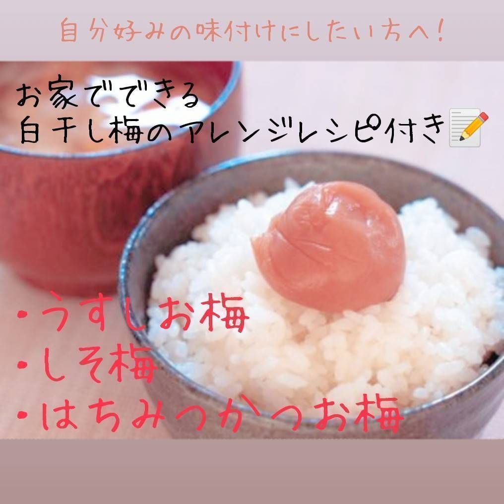 塩と梅だけの紀州南高梅干し