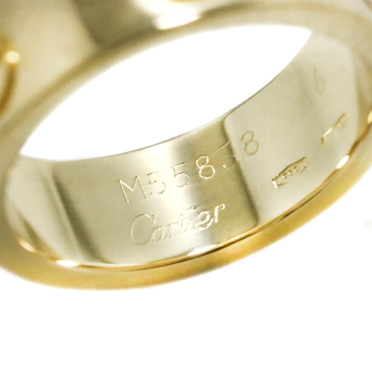 Cartier LOVEリング　46号 CARTIER カルティエ ミニ ラブリング 1P ダイヤ #46 K18 ピンク