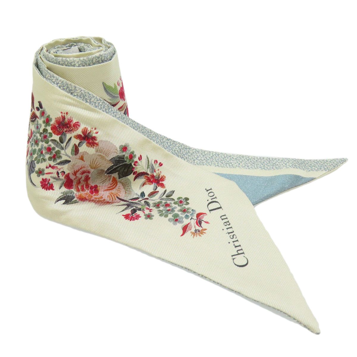 CHRISTIAN DIOR クリスチャンディオール ミッツァ 花柄 スカーフ
