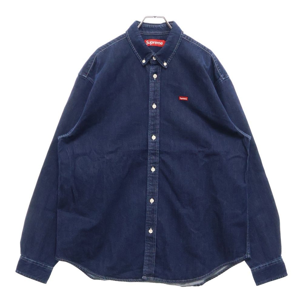SUPREME シュプリーム 24AW Small Box Shirt Rinsed Denim デニム長袖シャツ インディゴ