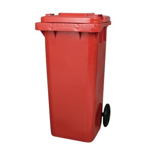 大型ゴミ箱 120L レッド プラスチック ふた付き 屋外 ダルトン|PT120RD