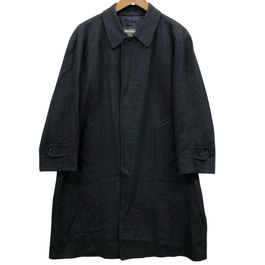 【希少】バーバリーズ 90's 裏地チェック バルマカンコート バーバリーズ 90S バルマカーンコート ウール×カシミヤ チェック