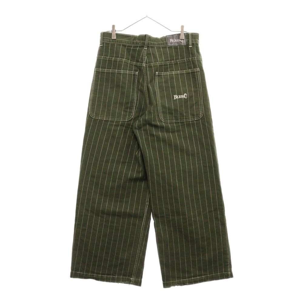 BLESS U ストライプ デニム ネイビー M ブレスユー bless Uデニム