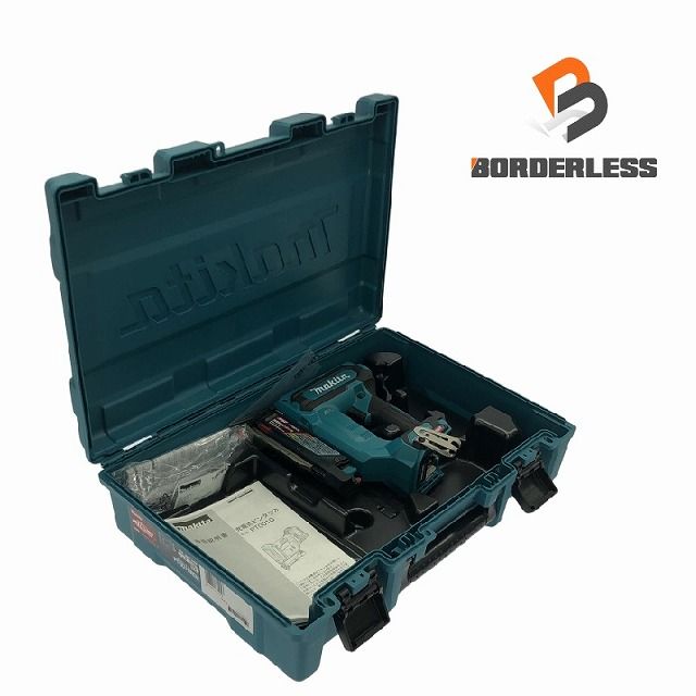 makita マキタ 40V 充電式 ピンタッカ PT001GZK 青 ブルー ケース付 バッテリー 充電器別売 コメント有