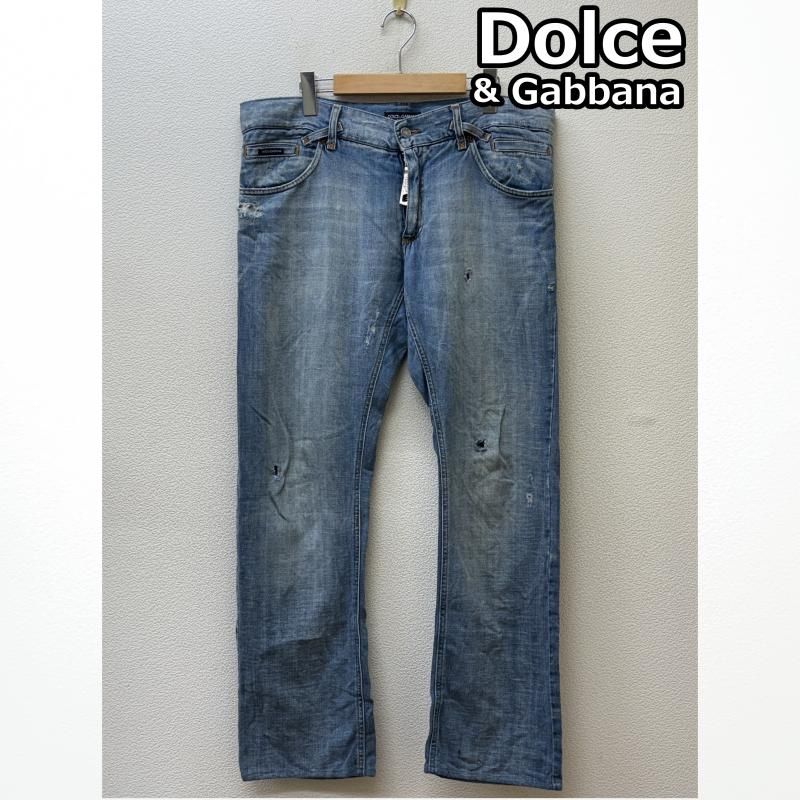 DOLCE-GABBANA ドルチェアンドガッバーナ パンツ デニム ジーンズ G3ICCD G8444 16CLASSIC 16クラシック スタッズ デニム ストレート パンツ