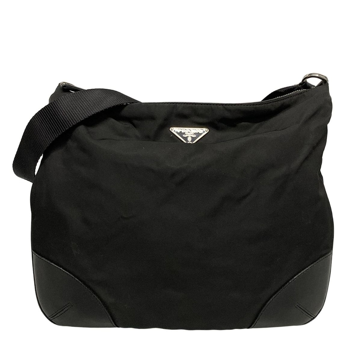 PRADA プラダ ショルダーバッグ - 黒 レザー
