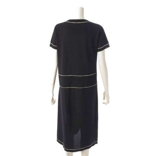 シャネル】Chanel ココマーク コットン 半袖 ニット ワンピース