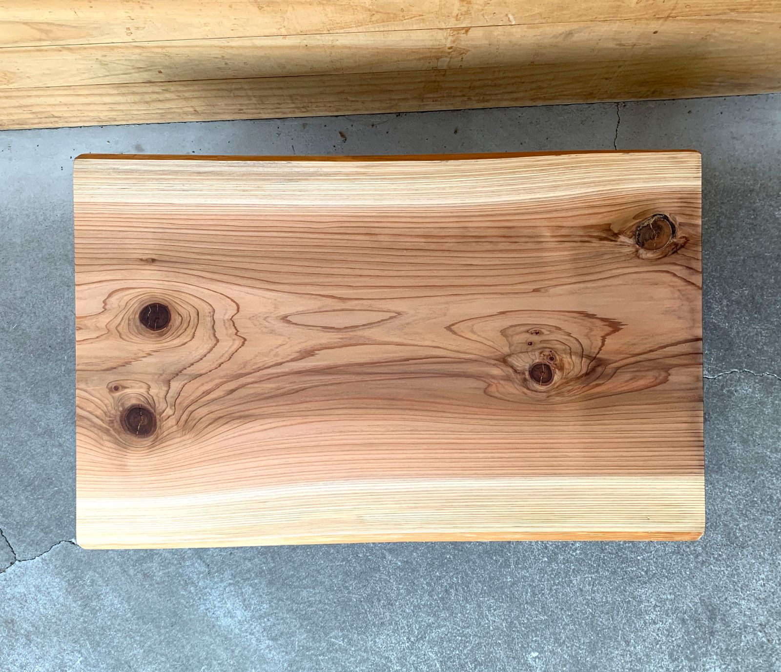 杉一枚板の折りたたみテーブル ちゃぶ台 T146