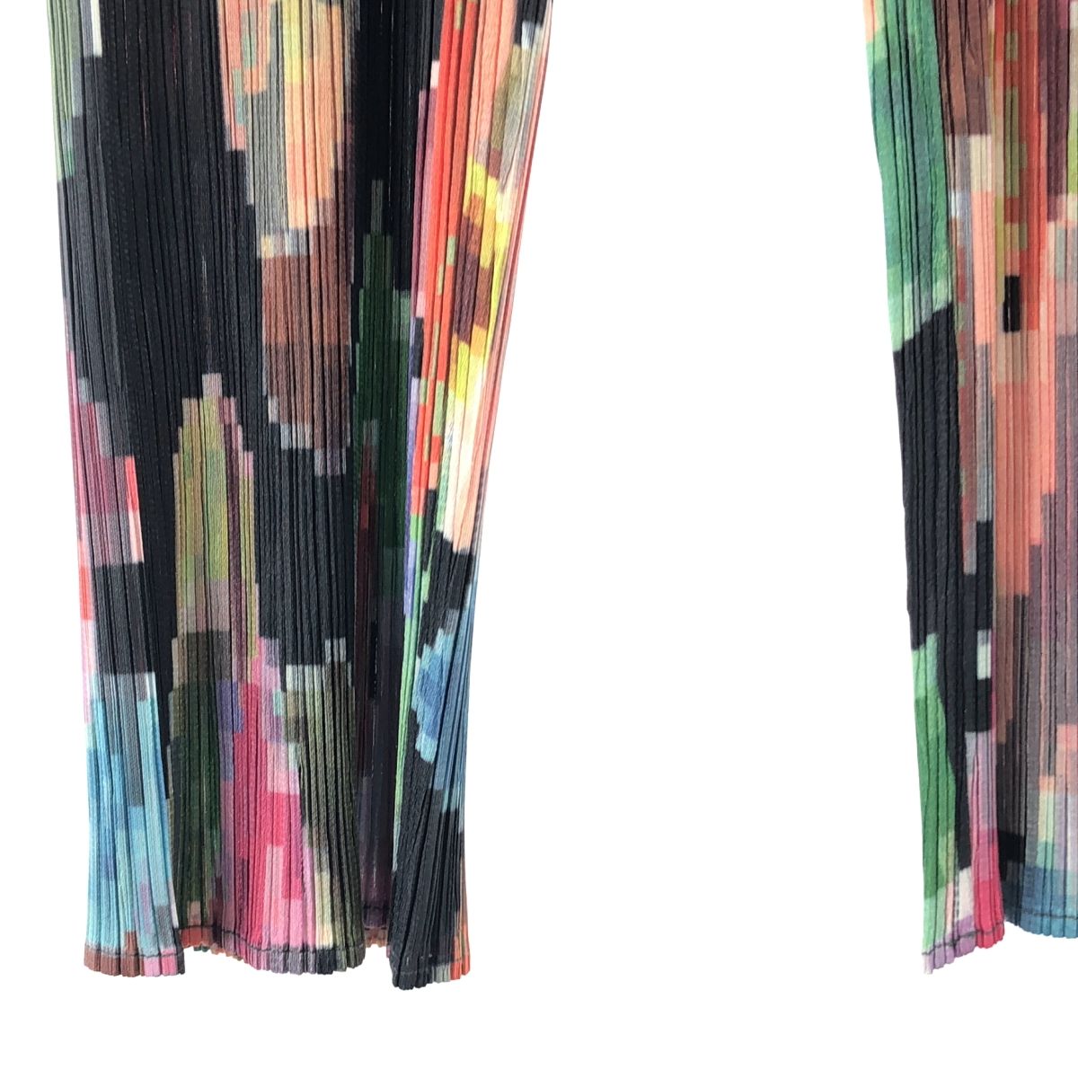 希少 プリーツプリーズイッセイミヤケ 30周年記念 総柄マルチカラー変形パンツ PLEATS PLEASE ISSEY MIYAKE / プリーツプリーズイッセイミヤケ