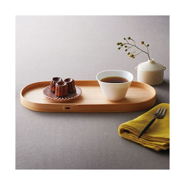 ヤマコー 用美 業務用 大館曲げわっぱ オーバルトレイ 小 yamaco20294