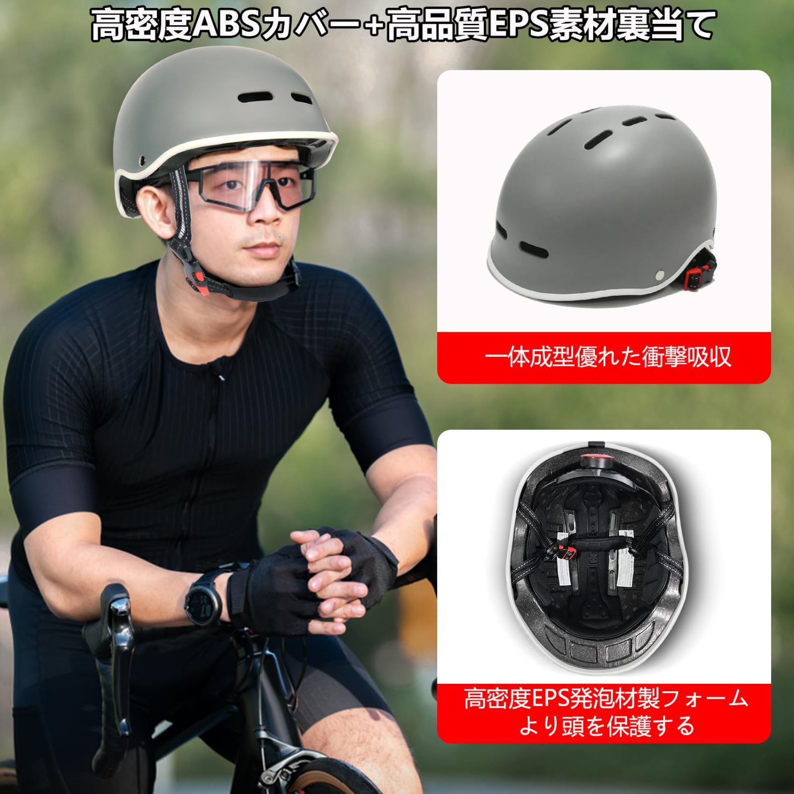 正規激安 自転車用ヘルメット 大人用 サイクリングヘルメット 男女兼用CPSC認証済み