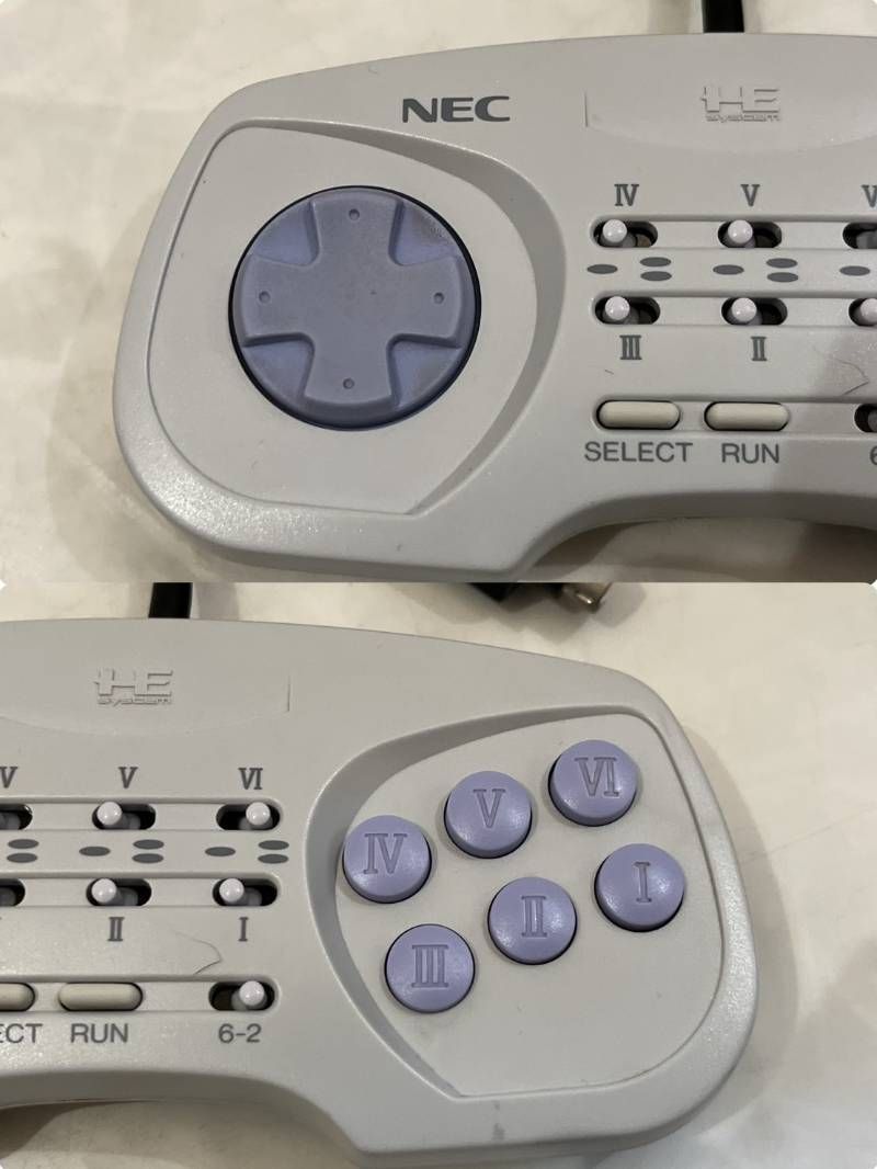 NEC アーケードパッド6 PCエンジン用コントローラー PCエンジン UP786_INFO