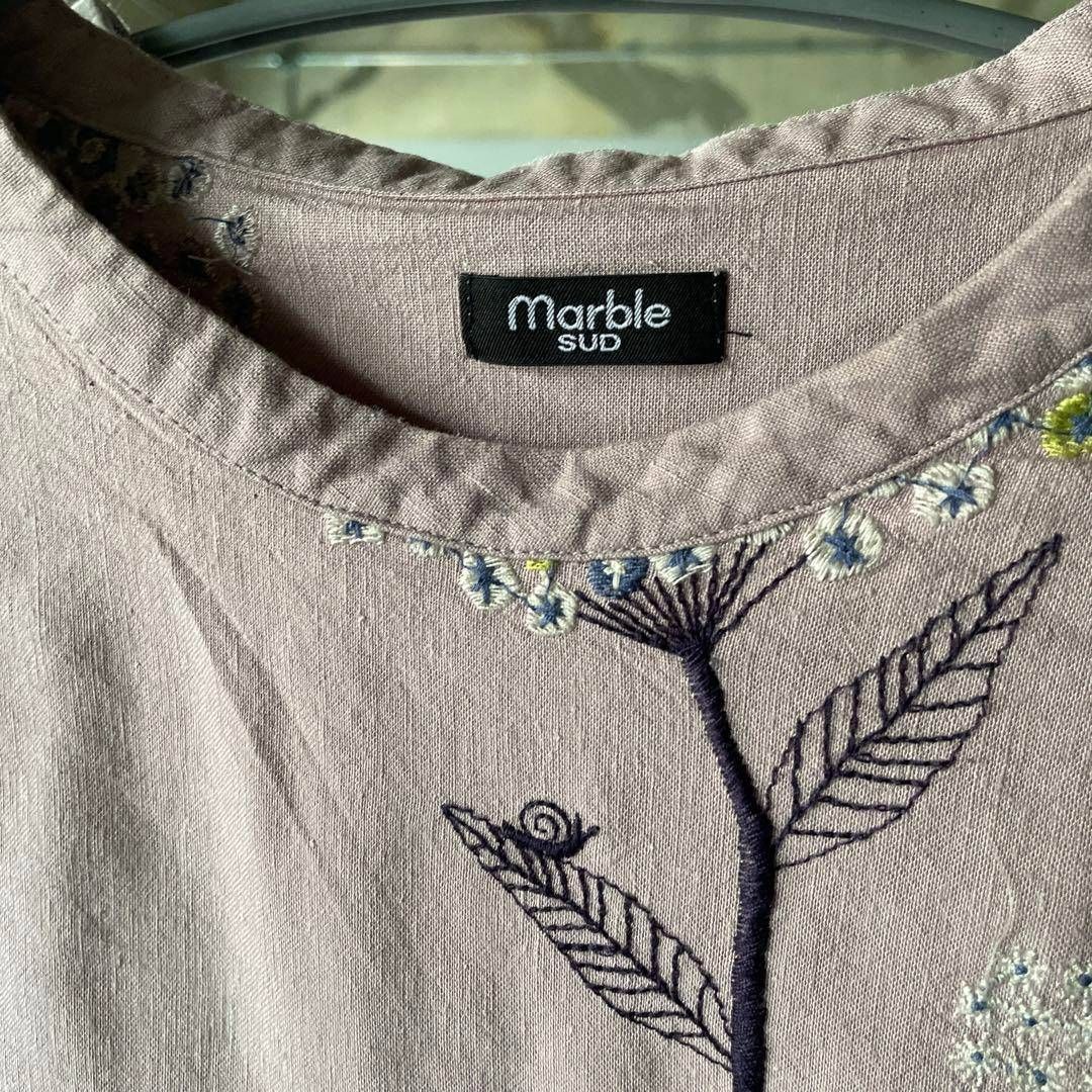 marble sud 刺繍 ブラウス EMB BRANCH ブラウス | marble SUD