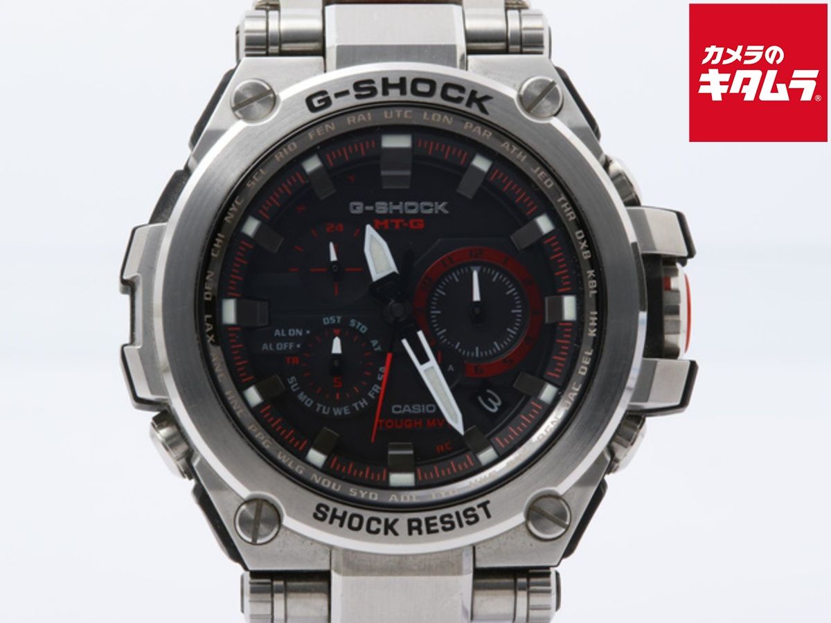 並品 カシオ G-SHOCK MT-G ブラック MTG-S1000D-1A4JF ステンレススティール
