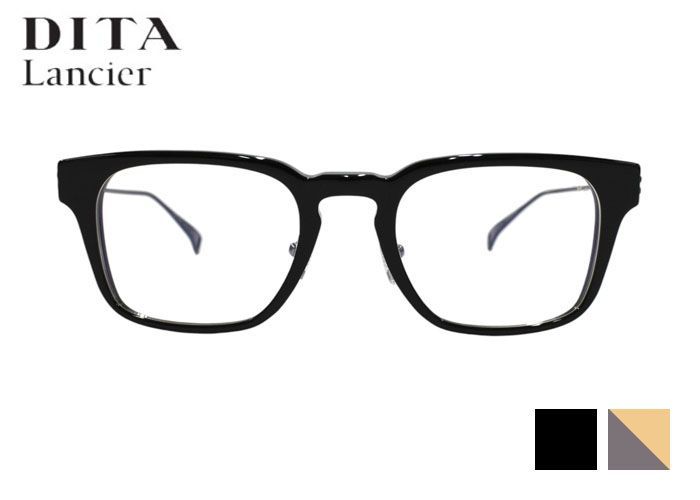 ディータ ランシアー DITA Lancier dlx446-a lsa-446 ウェリントン フルリム アセテート チタン 伊達 度付き メンズ レディース メガネ めがね 眼鏡 46□20