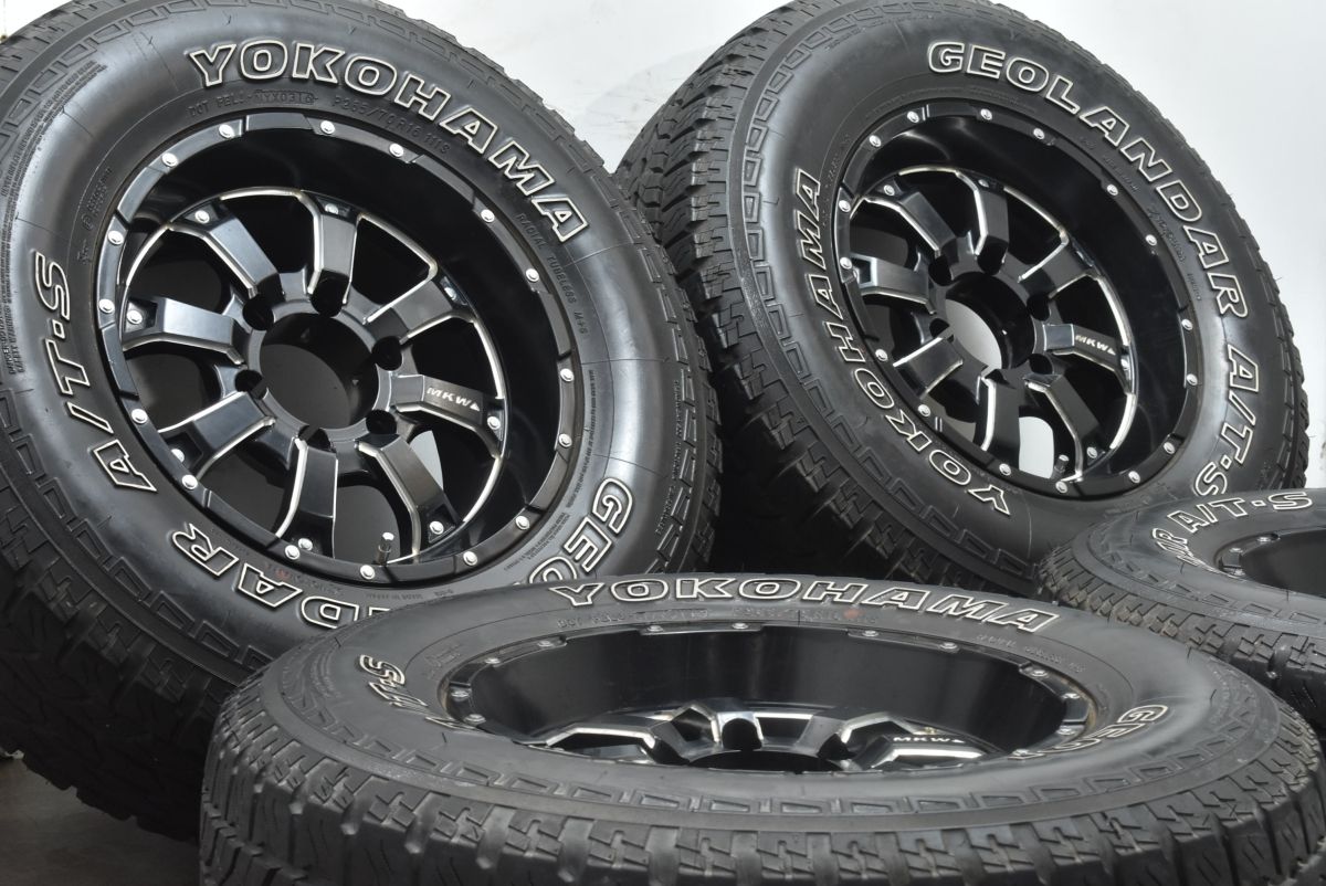 ゼロセット MKW MK-46 16in 8J ±0 PCD139.7 ヨコハマ ジオランダー P265 70R16 ランクル 80 プラド ハイラックス サーフ サファリ