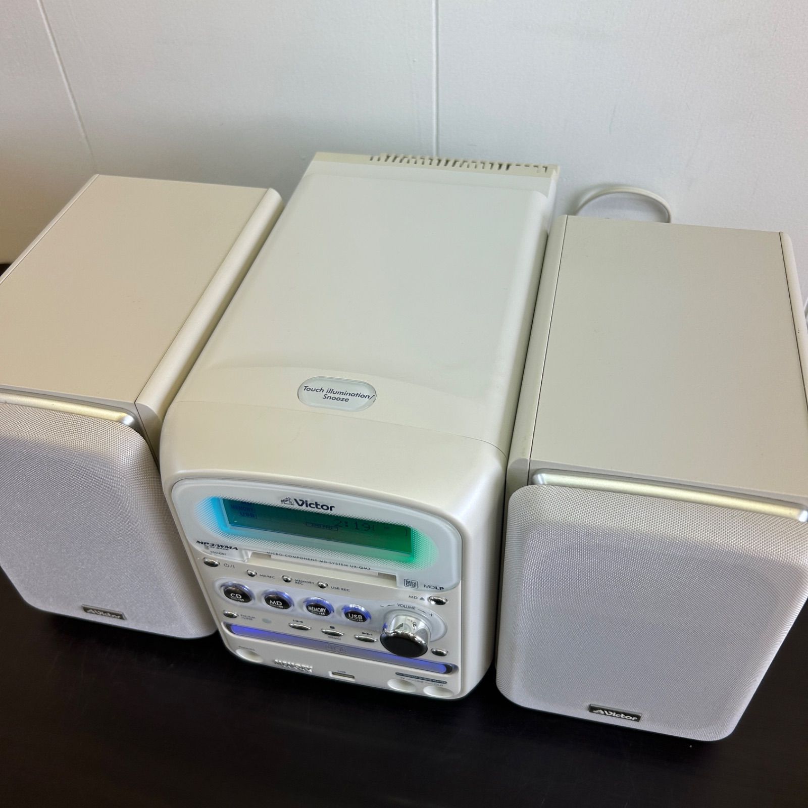 【美品】Victor UX-QM7 CD/MDミニコンポ 2006年製 ビクター 美品】Victor ビクター UX-QM7 CD/MD ミニコンポ 2006年製
