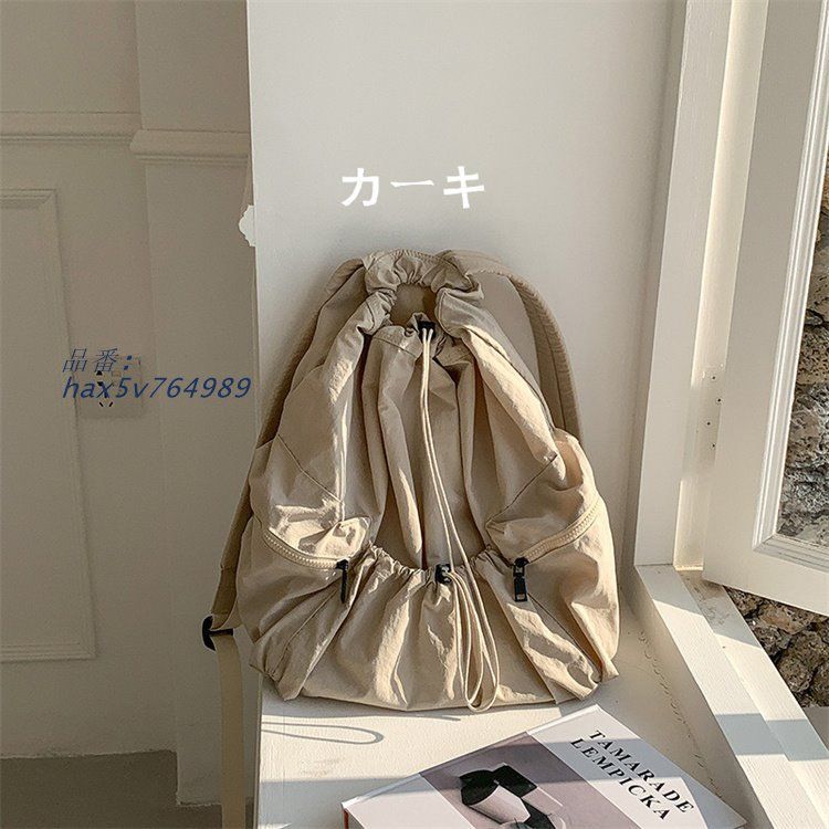 ナイロン巾着リュック韓国ファッ hax5v764989