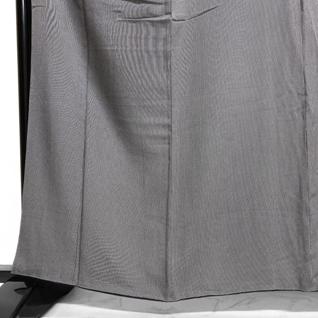 万筋 モノトーン 縦縞 小紋 着物 021a p - メルカリ 