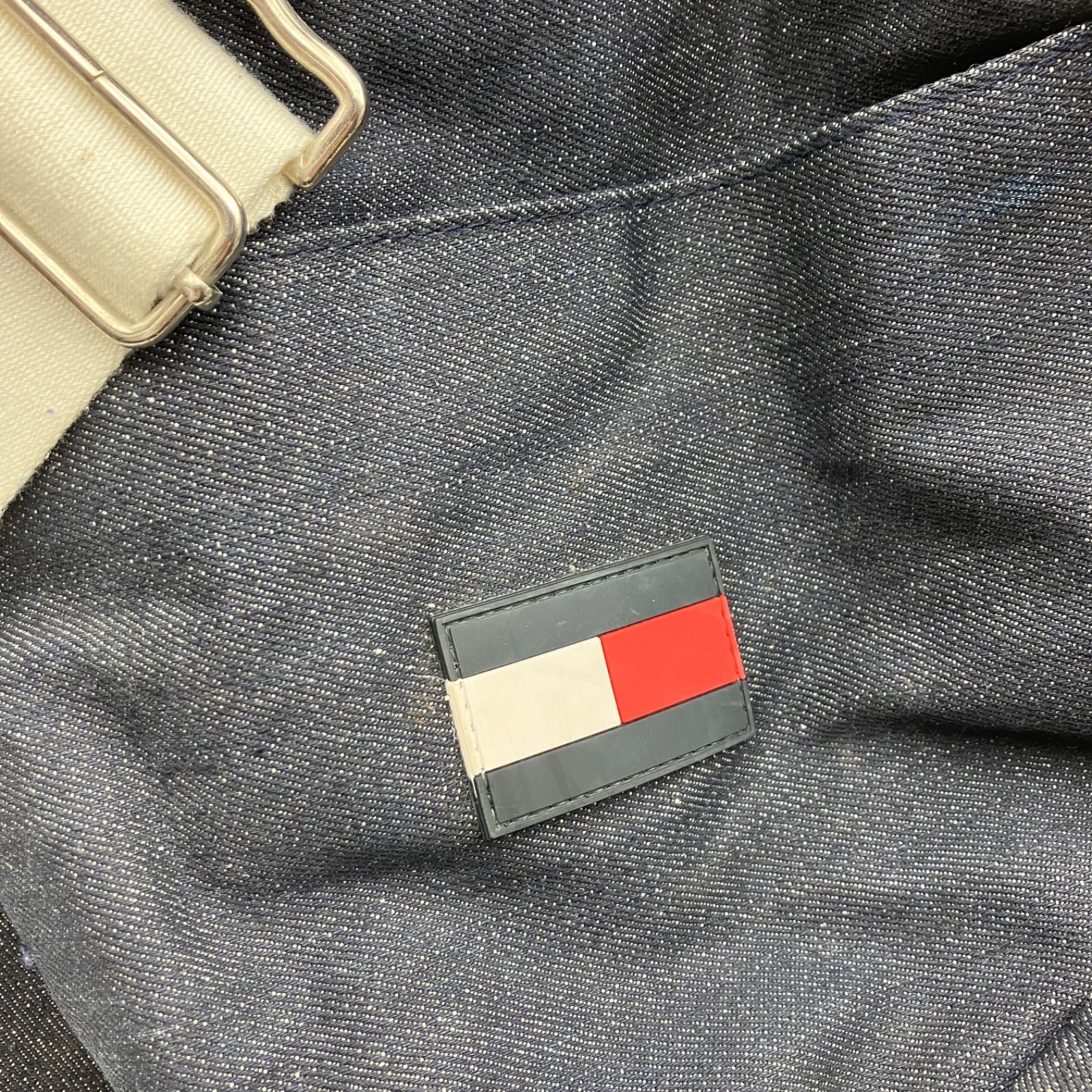 TOMMY HILFIGER トミーヒルフィガー ボストンバッグ ドラムバッグ デニム インディゴ ショルダーバッグ 2way レディース BAG 鞄 カバン 大容量 旅行 SG155-13